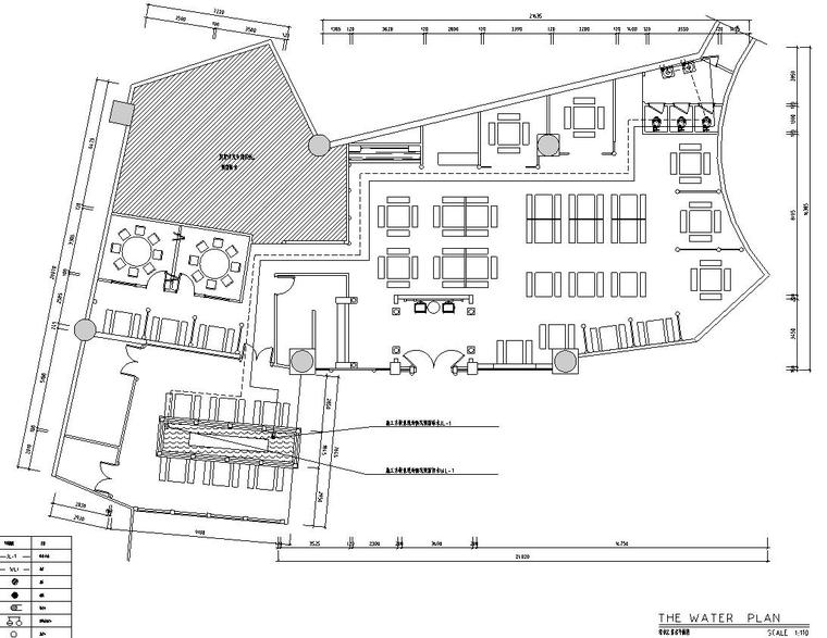 [福建]厦门小龙坎餐厅火锅店装修施工图 -给水排水平面图