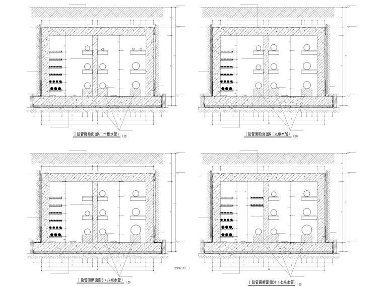 管廊总平面布置资料下载-[深圳]箱涵结构紧凑型管廊全套施工图2018