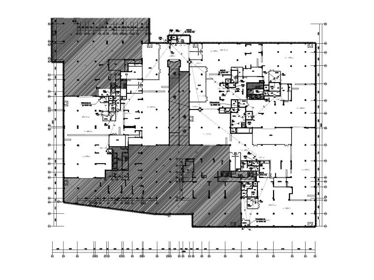 6000平地下室人防工程专项施工图-2战时动力及通风方式信号平面图