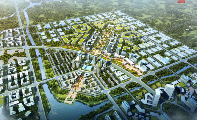 济南滨河工业宜居城市景观设计-清华同衡-城市规划景观设计-筑龙园林