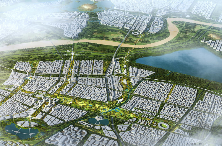 滨河景观设计的意义资料下载-[济南]滨河工业宜居城市景观设计