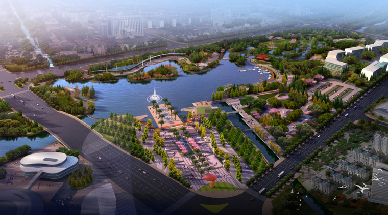 市民广场鸟瞰图