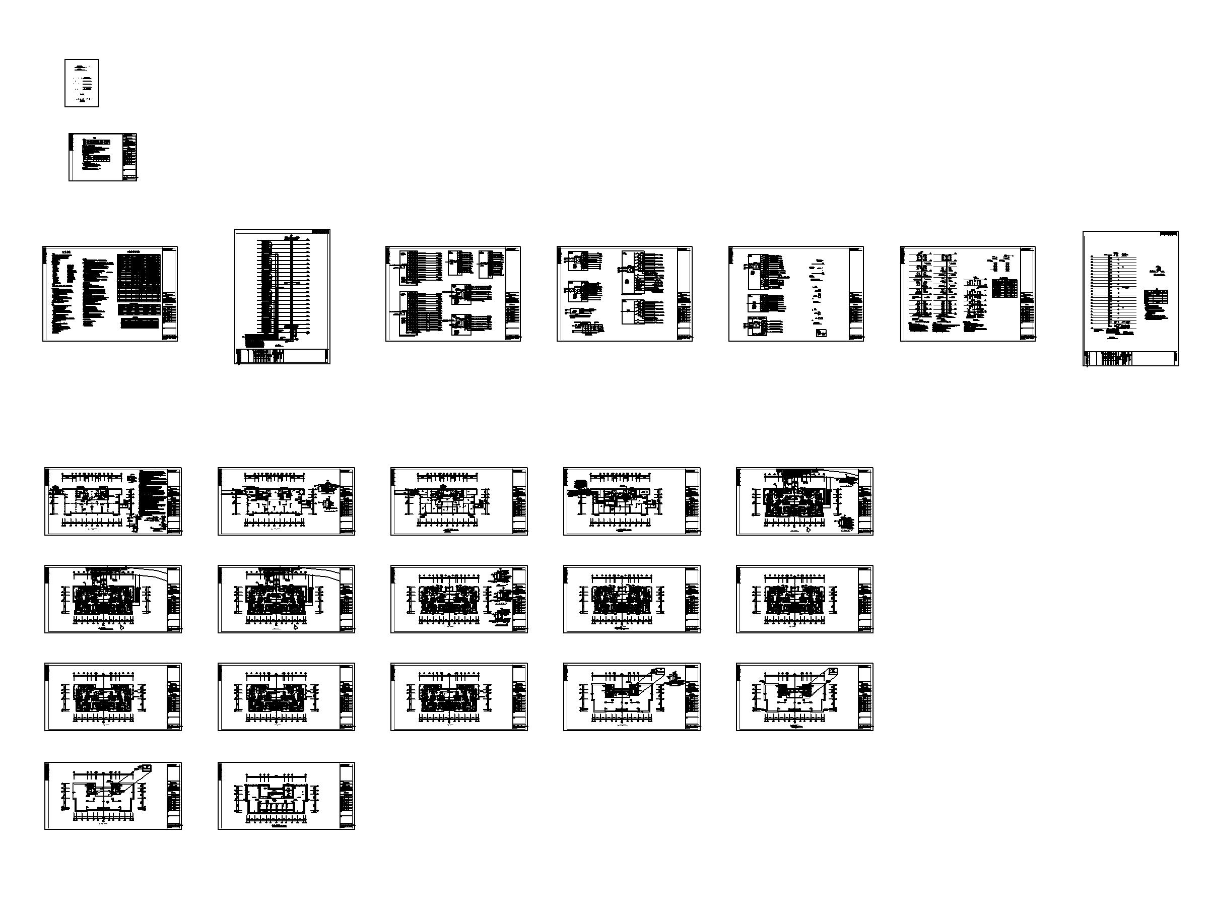 [江苏]23层住宅楼电气施工图-8图纸内容全览