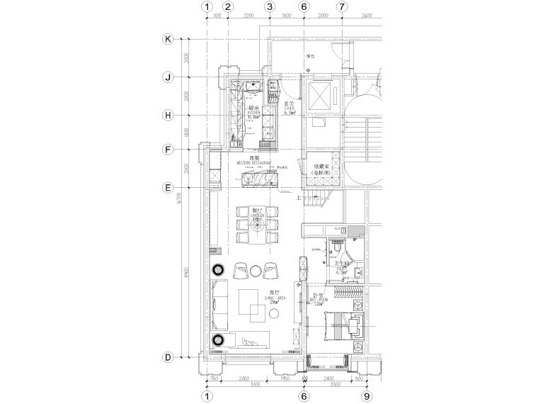 别墅机电施工图纸资料下载-[北京]丰台208㎡上叠三居别墅样板房施工图