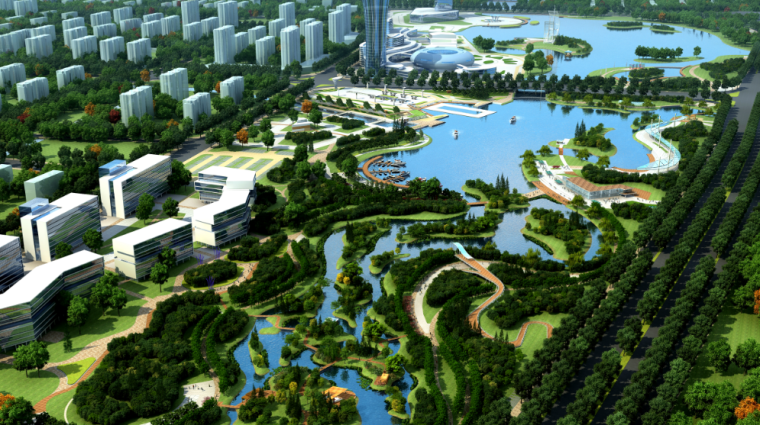 公园大门广场景观资料下载-[福建]泉州滨湖生态公园及广场景观设计方案