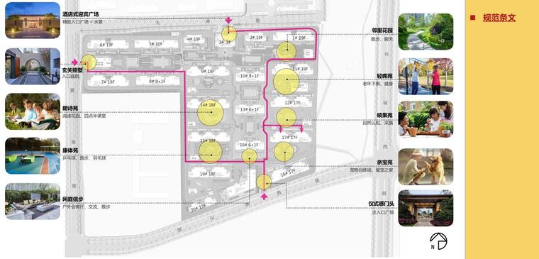 [安徽]新中式风格大区住宅景观深化方案设计-高层 17# 归家动线