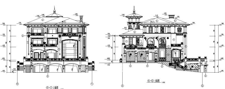 高端施工图纸资料下载-深圳高端别墅结构施工图C型CAD含建筑水暖电