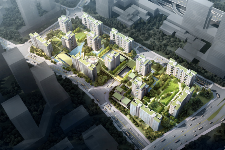 生态慢城景观设计资料下载-[重庆]科技生态城花园式高层豪宅景观设计