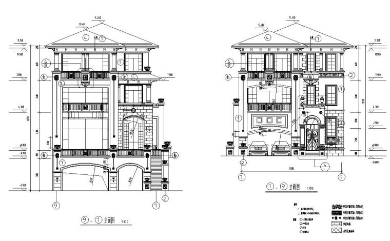 高端施工图纸资料下载-深圳高端别墅结构施工图G型CAD含建筑水暖电