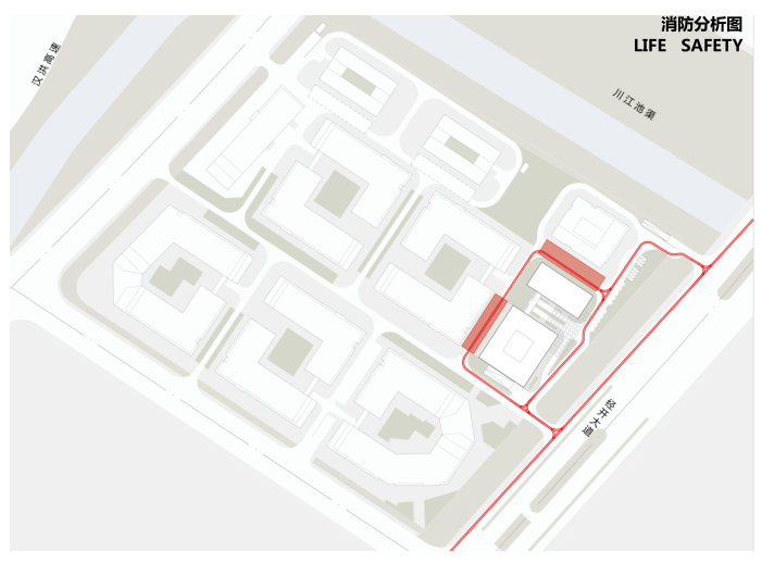 武汉绿投高层办公总部大楼投标方案文本2019-消防分析图