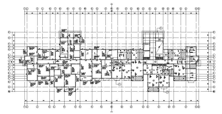 24层小区住宅cad资料下载-西宁24层住宅混凝土剪力墙结构施工图CAD