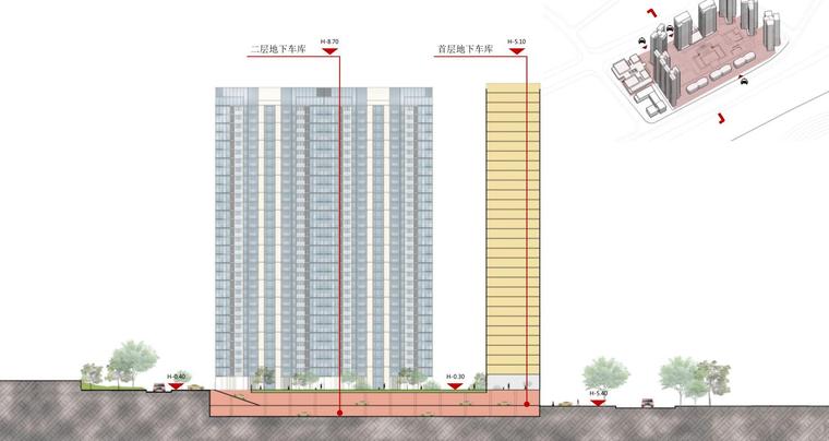 [广东]半山品质府邸平层豪宅建筑方案设计-地库设计