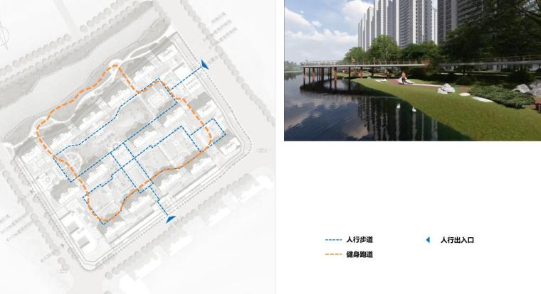 [浙江]端庄典雅+高层中央公园住宅建筑方案-流线分析