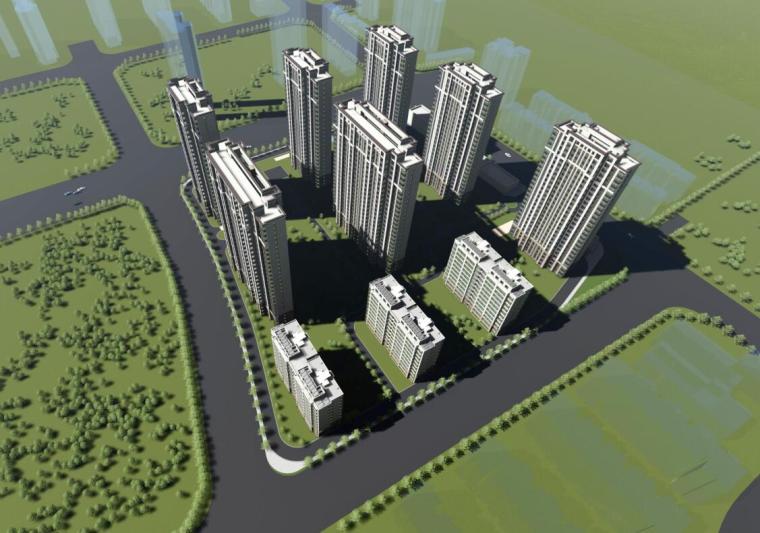 综合体高层住宅资料下载-[江苏]南京新古典风高层住宅规划设计
