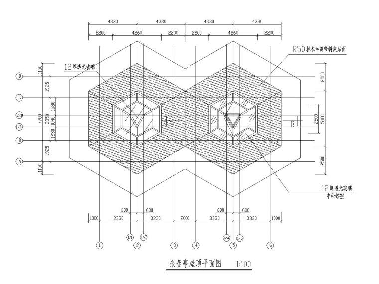 [浙江]城市广场观景阁景观设计施工图-嘉中庭施工图-Model1