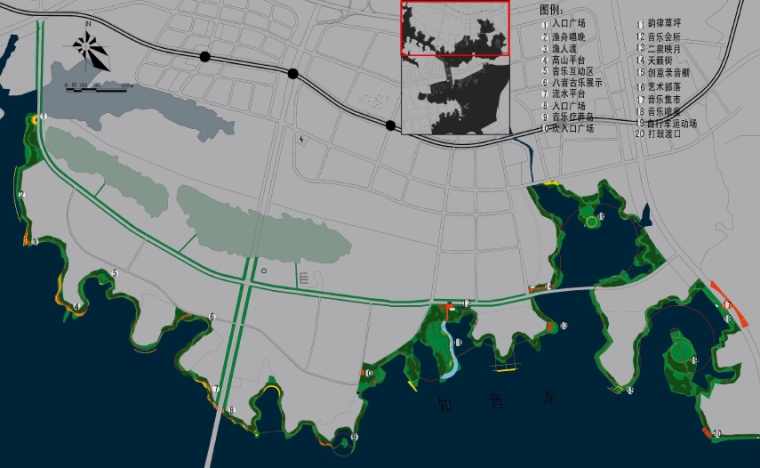 沿江绿道景观设计资料下载-[湖北]武汉滨湖生态绿道景观规划设计方案