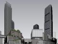 重庆现代轻奢超高层商业综合体建筑模型设计