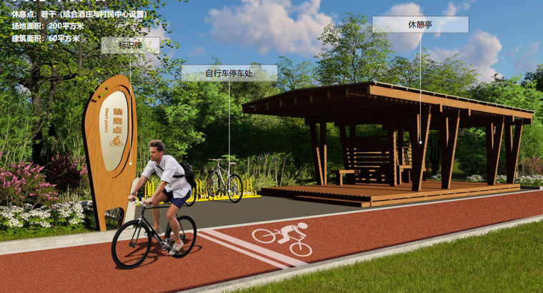 主题滨海小镇乡村旅游 自行车驿站2