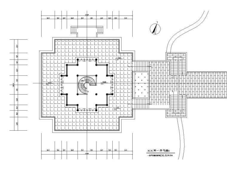 [浙江]城市广场观景阁景观设计施工图-2-Model