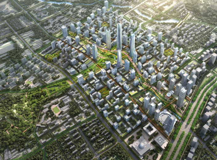 中央商务区城市设计su模型资料下载-济南市中央商务区城市设计及导则2016-195P
