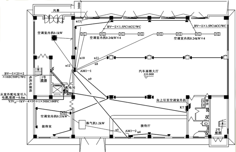 施工图电气符号解释资料下载-建筑电气施工图的识读讲义（54页）