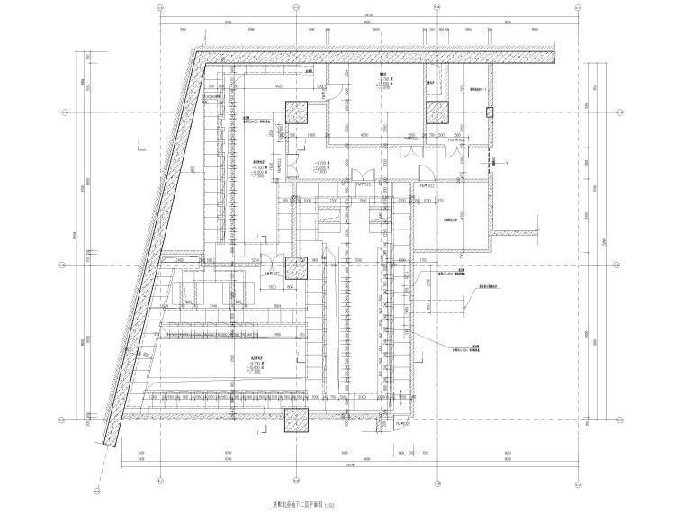 [成都]31层框筒结构写字楼全套施工图2017-变配电房平面图