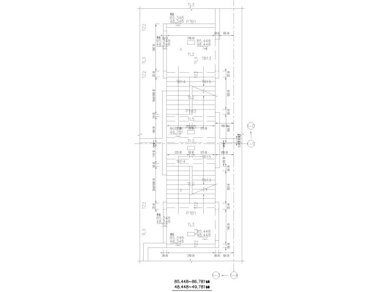 [成都]31层框筒结构写字楼全套施工图2017-楼梯详图