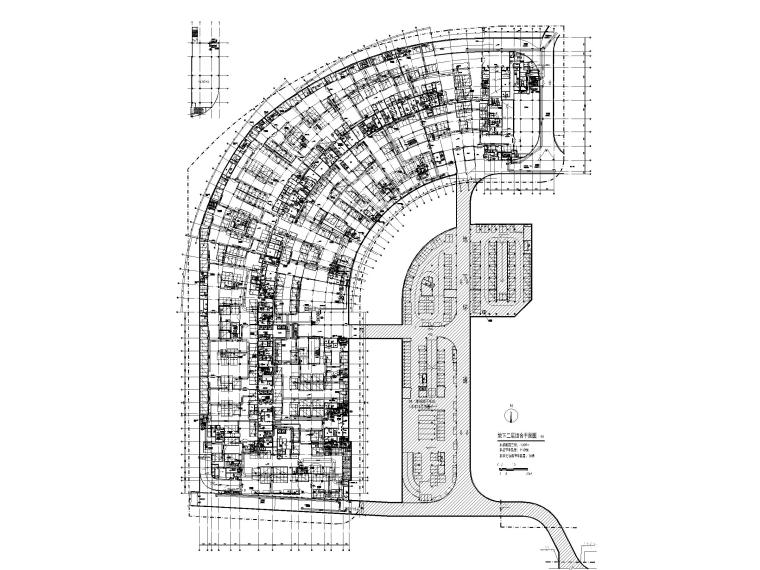 [上海]商业综合体暖通施工图-地下二层消防分析图