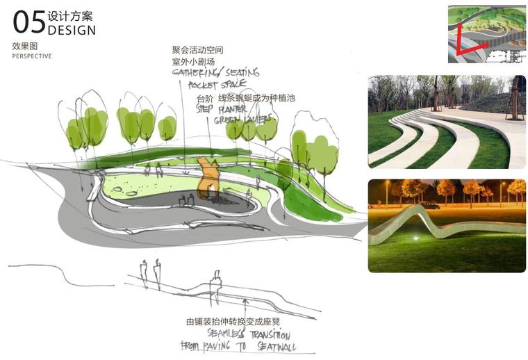 [广东]中宇广场现代风商业景观方案设计汇报-效果图