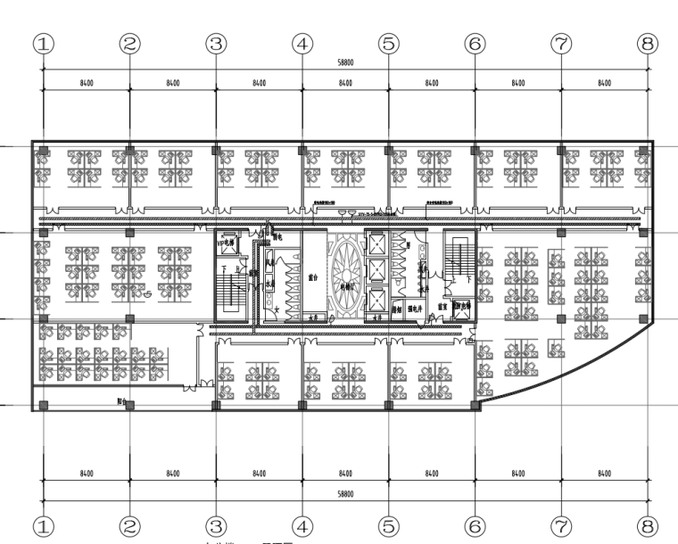 高层住宅区群组规划施工图资料下载-33层综合体建筑规划景观水暖电施工图