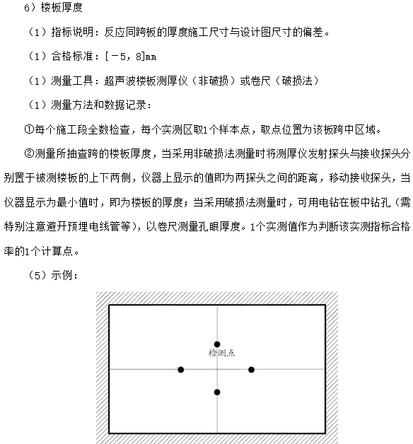 主体工程实测实量技术交底-楼板厚度