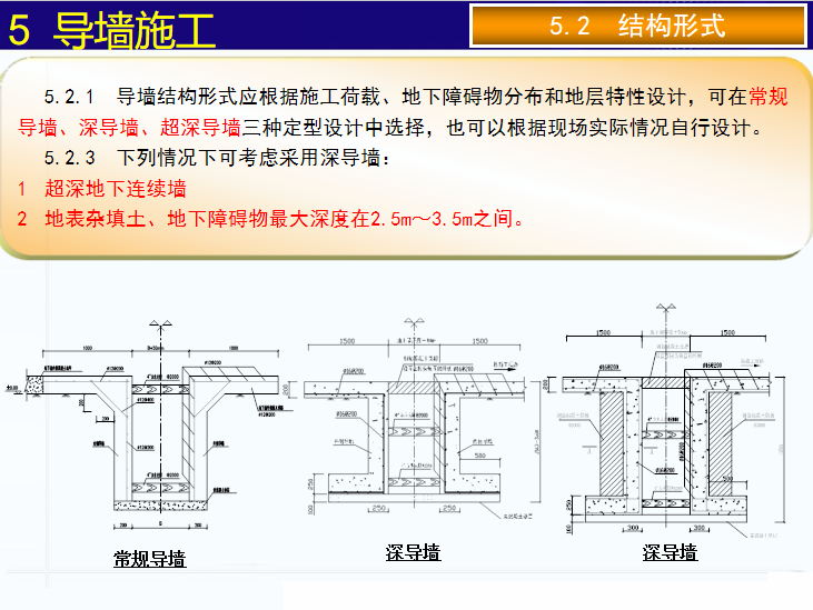 导向墙施工工艺图片