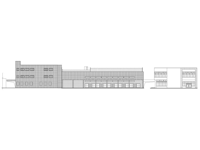 知名国际机场建筑竣工图资料下载-[广东]二层框架结构综合训练馆建筑竣工图