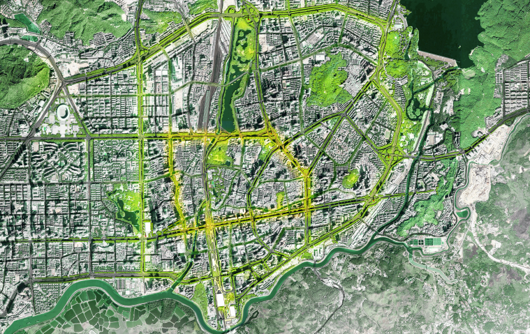 深圳"三横四纵"滨湖道路项目城市景观设计-城市规划景观设计-筑龙园林