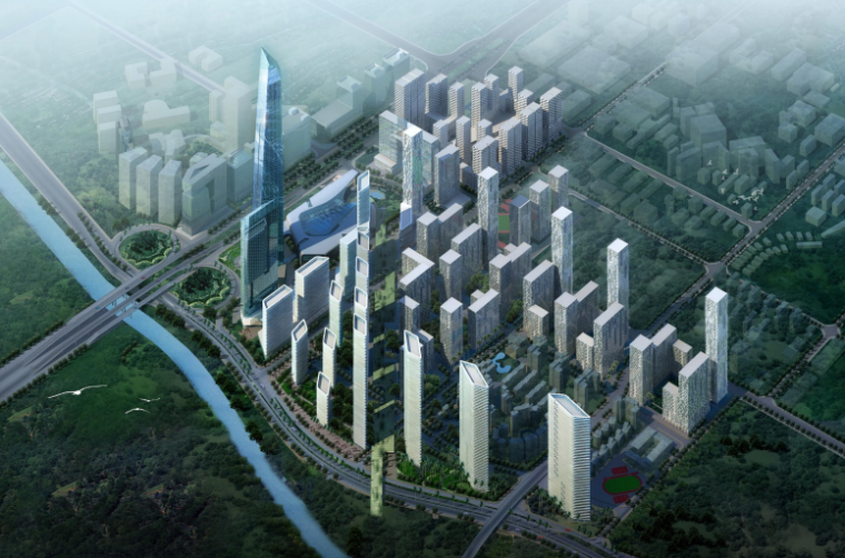 城市多功能设计资料下载-[深圳]多功能旧城改造城市景观规划设计