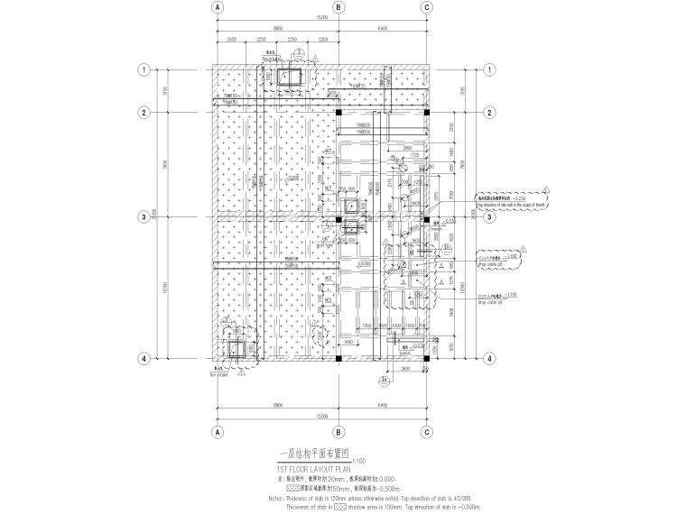 地下消防水池结构做法资料下载-[太仓]单层框架结构消防泵房及水池结施2019