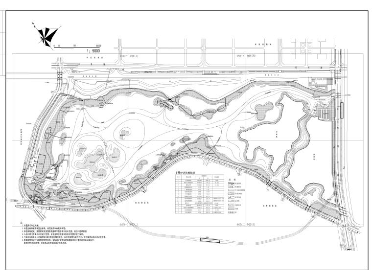 河道景观文化公园资料下载-岭南主题园林滨湖文化公园景观施工cad