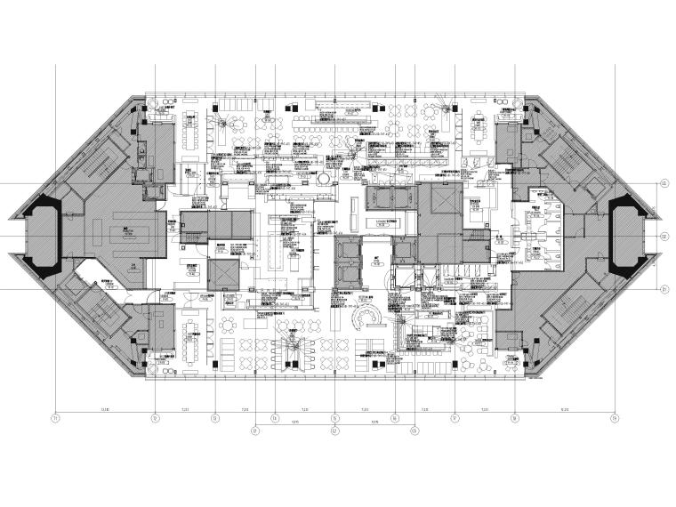 室内餐厅图纸资料下载-​[上海]五星酒店客房及餐厅室内装修施工图