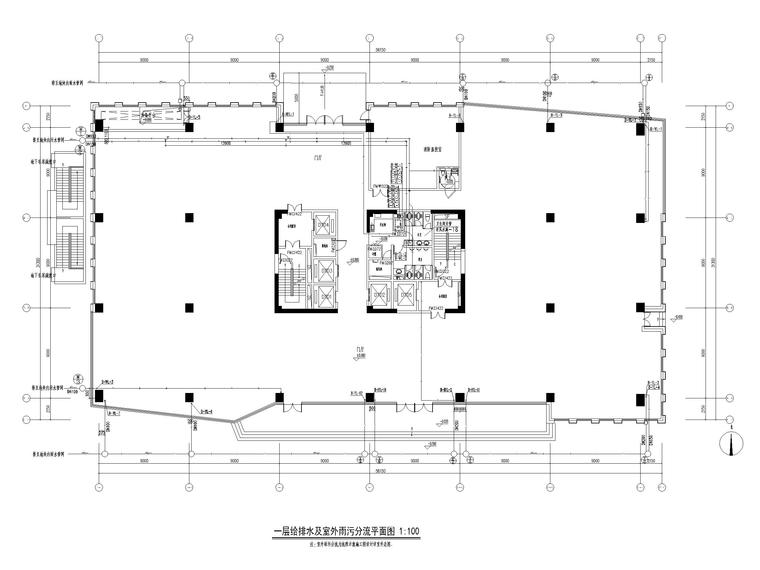 一层建筑消防资料下载-[南京]十二层科研中心给排水消防系统设计图