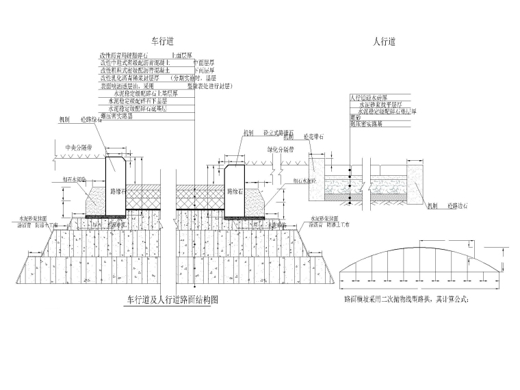 重庆市无障碍资料下载-[重庆]双向六车道道路工程施工设计图