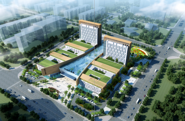 三级甲等中医院评分资料下载-[西安]三级中医医院景观及建筑迁建项目