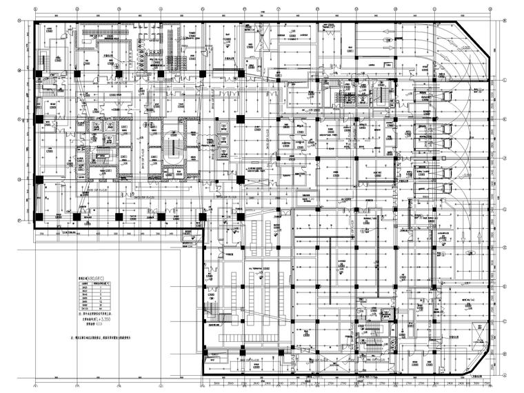 五星级酒店_办公楼给排水消防喷淋设计图-地下一层喷淋管道平面图