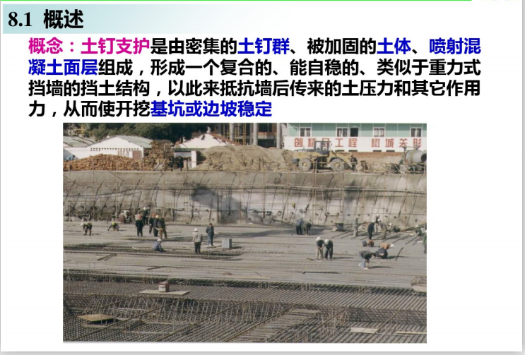 地基处理边坡支护资料下载-地基处理方法讲义之土钉墙支护法(50页)