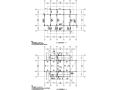 三层退台式仿古建筑混凝土结构施工图CAD