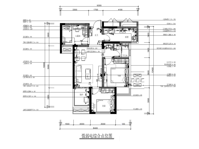 住宅建筑施工图含大样资料下载-[河南]26层住宅楼电气施工图（含户型大样）