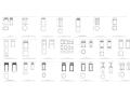 中式CAD模块集（桌椅，床，柜，门，窗等）