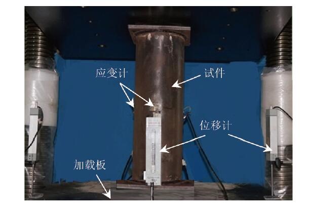 长期荷载作用下带脱空缺陷钢管混凝土柱-试验装置