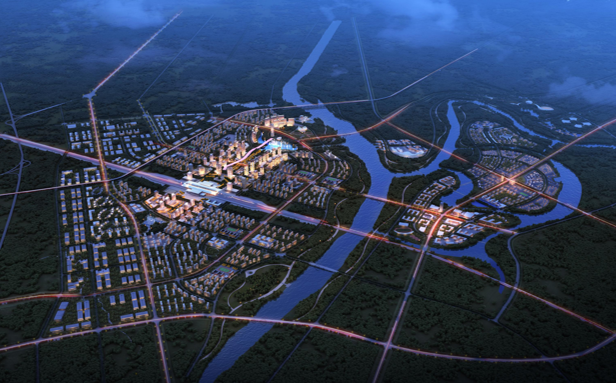综合交通枢纽建筑设计流程资料下载-江西城市新中心综合交通枢纽周边景观设计