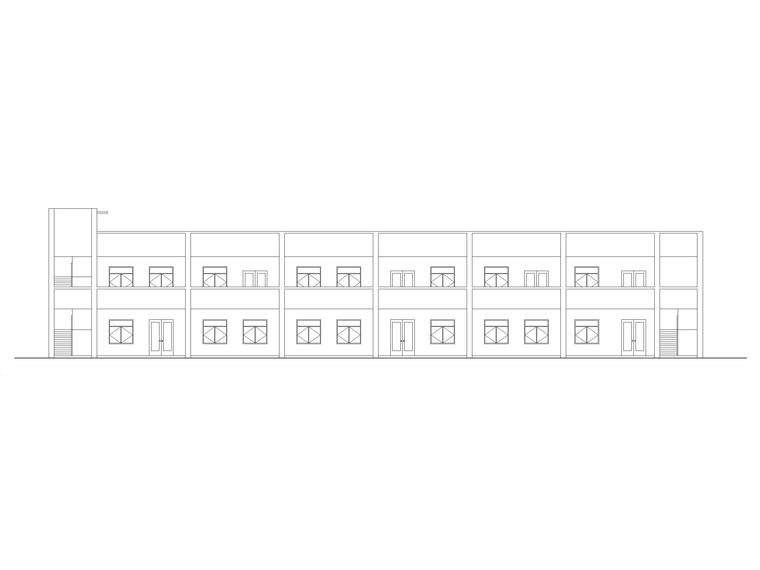 二层食堂图纸资料下载-[湖北]凡店二层框架结构小学食堂建筑施工图