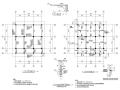 二层阁楼仿古建筑混凝土结构施工图CAD